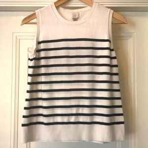A New Day striped crew neck sweater tank top